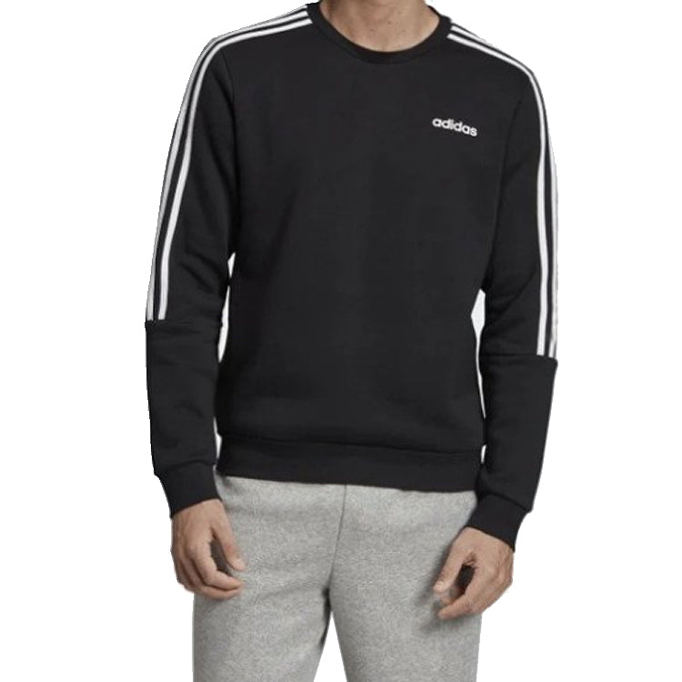 adidas M Crew 3S Training Sports Pullover Black EI8994