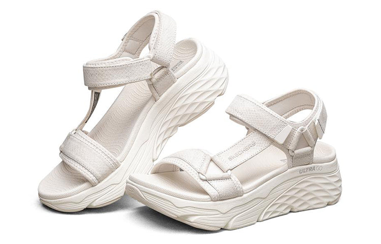 (WMNS) Skechers Max Cushioning-Lured Ultra Go 'White' 140216-WHT