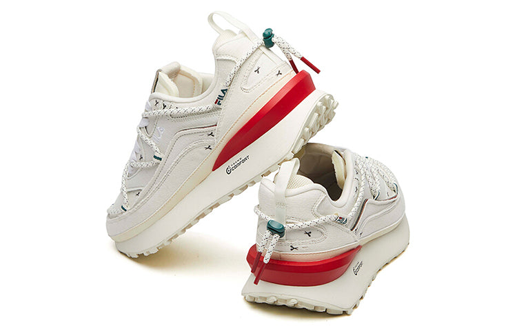(WMNS) Fila Jogger DX XMas Low Chunky Sneakers GS Grey/Red/Green T12W111116FGG