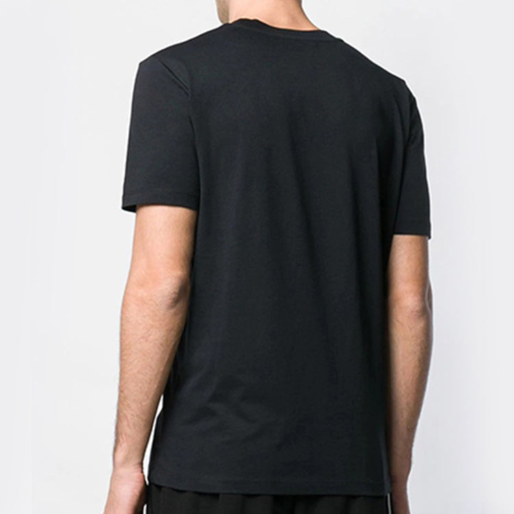 Men's McQ Alexander McQueen Embroidered Short Sleeve Black 277605-RMT74-1000