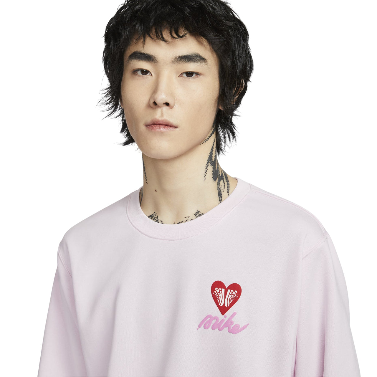 Nike Club French Terry Crew Neck Sweatshirt Asia Sizing 'Pink Foam' IB8233-663