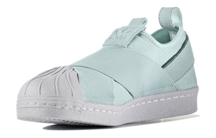 (WMNS) adidas originals Superstar Slip-on 'Green Mint White' S76407