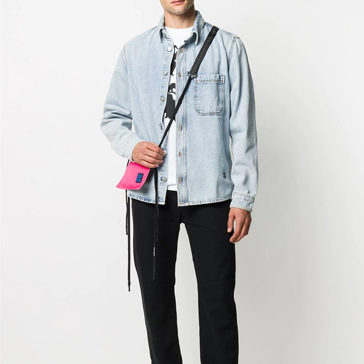 Off-White Mens Arrows Denim Long Sleeve Shirt OMYD019E20DEN0024010