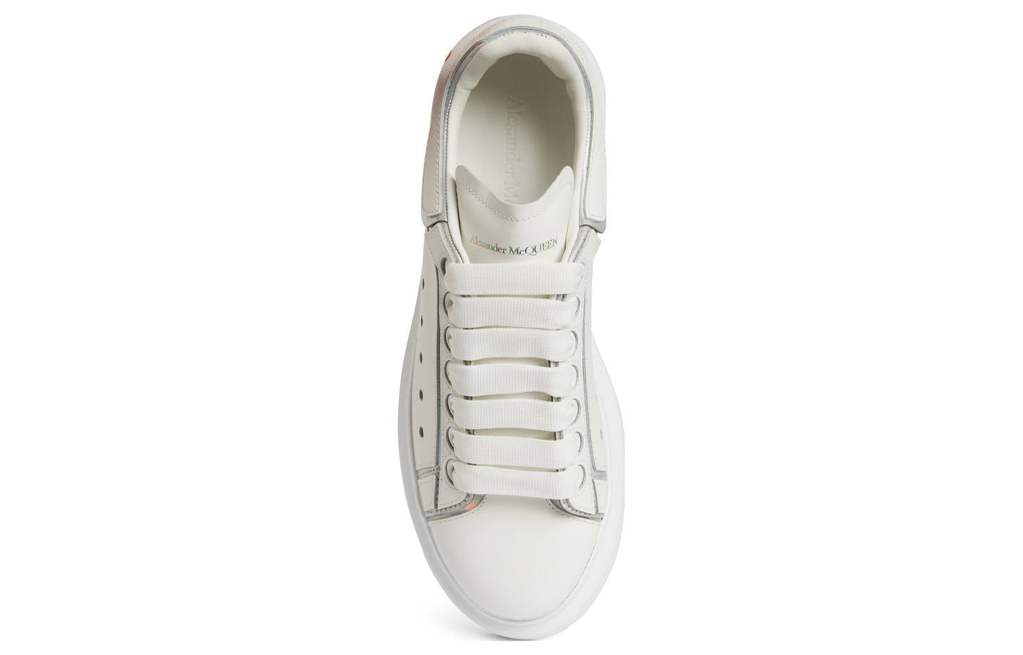 (WMNS) Alexander McQueen Oversized Sneakers 'White Silver' 708750WIBNV9989