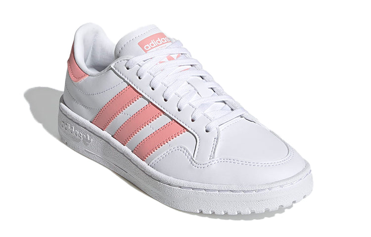 (GS) adidas originals Team Court J 'White Pink' EG9089