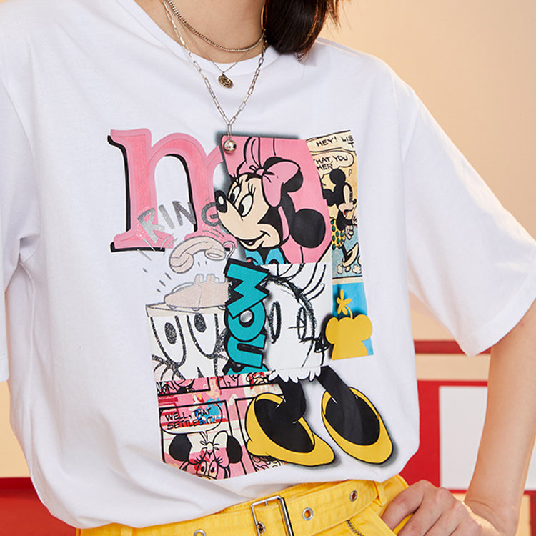 Li-Ning x Disney Printing Short Sleeve White AHSQ418-4