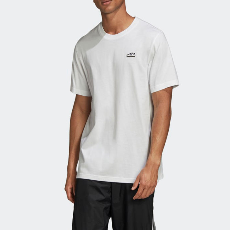 adidas originals SST Embroidered Short Sleeve White FM3378