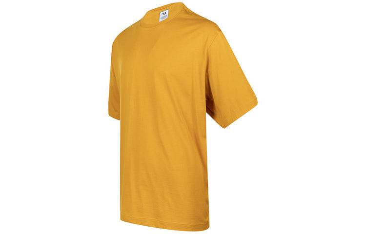 Men's Y-3 SS21 Classic Offset Logo Short Sleeve Yellow GV4188