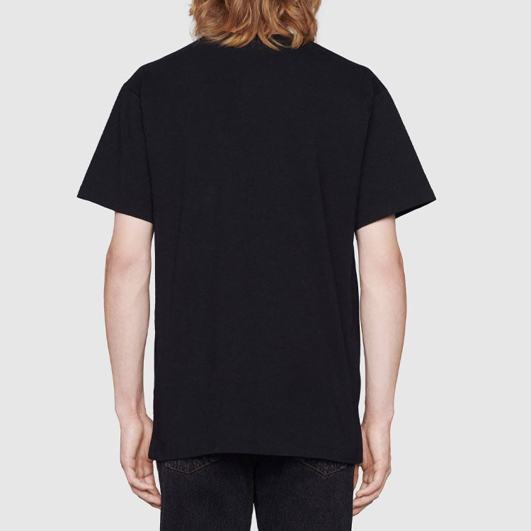 Gucci Prodige dAmour Printing Round Neck Short Sleeve Black 548334-XJDAM-1082