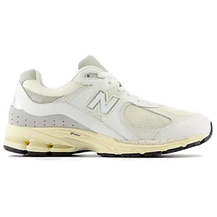 New Balance 2002R Shoes 'White Grey Yellow' M2002RIA