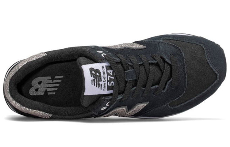 (WMNS) New Balance 574 Series Sneakers Black/Blue WL574CIE