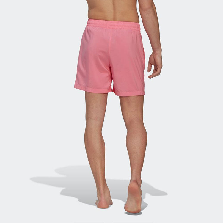 Men's adidas originals Solid Color Logo Alphabet Printing Straight Shorts Japanese Version Pink HR7903