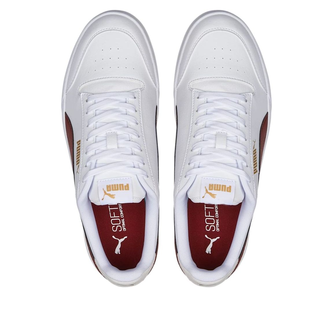 PUMA Shuffle Trainers 'White Burgundy' 309668-23