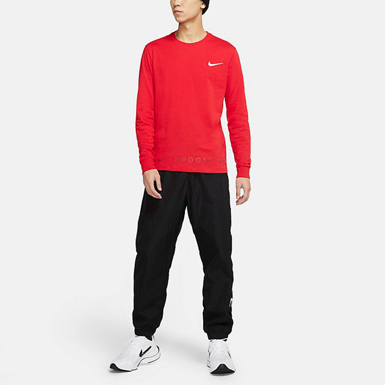 Nike MENS Sportswear Swoosh Casual Sports Crew-neck Long Sleeve Red DA0336-657
