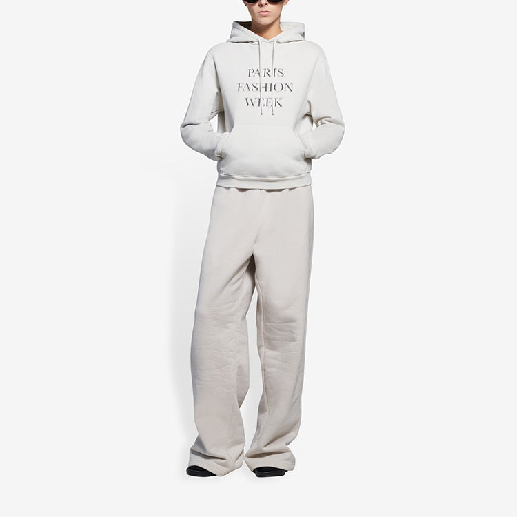(WMNS) Balenciaga SS21 Fashion Week Shrunk Hooded Sweatshirt Grey 657683TKV852984