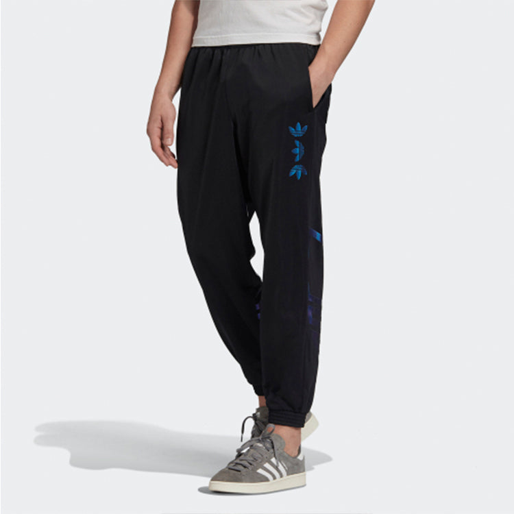 adidas originals Zeno Track Pants Logo Printing Sports Pants Black FS7331