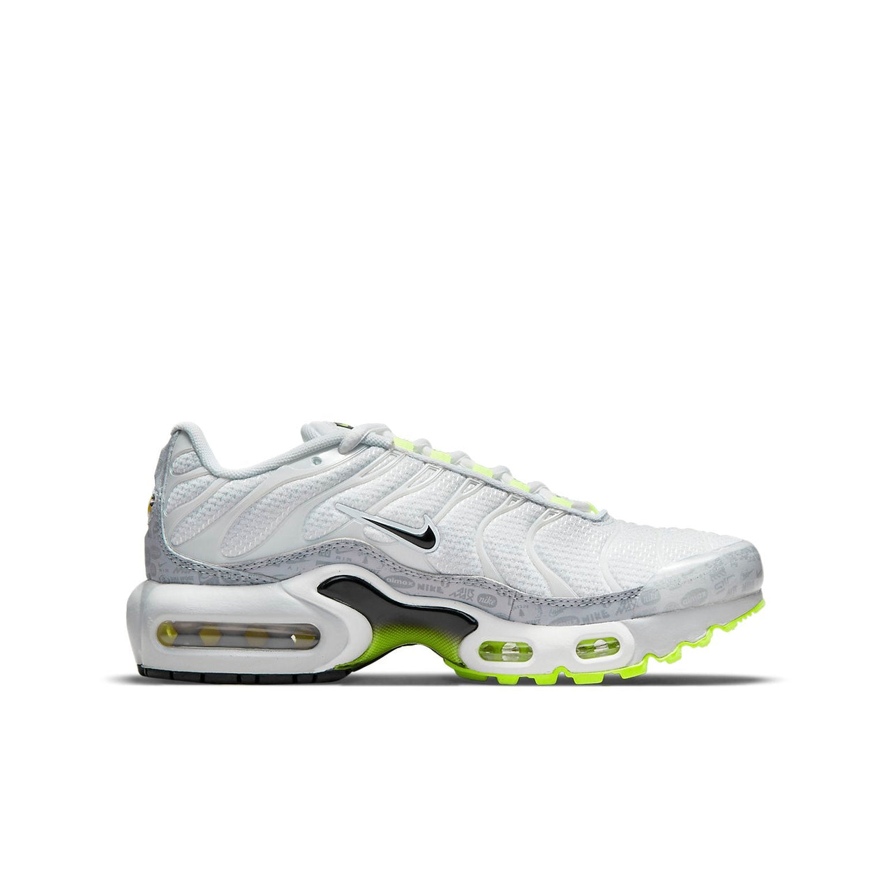 (GS) Nike Air Max Plus 'Reflective Logo - White Volt' CD0609-015