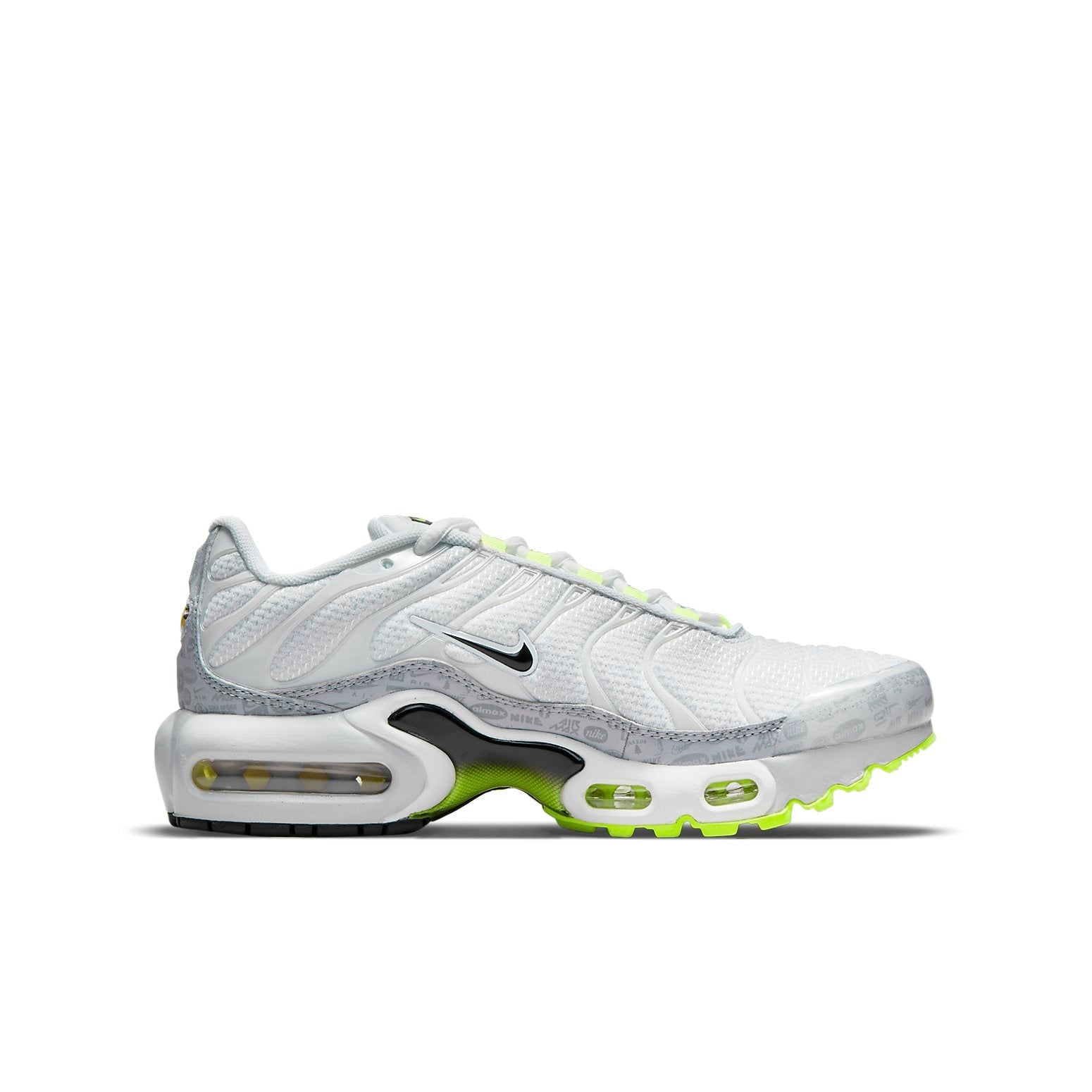 (GS) Nike Air Max Plus 'Reflective Logo - White Volt' CD0609-015