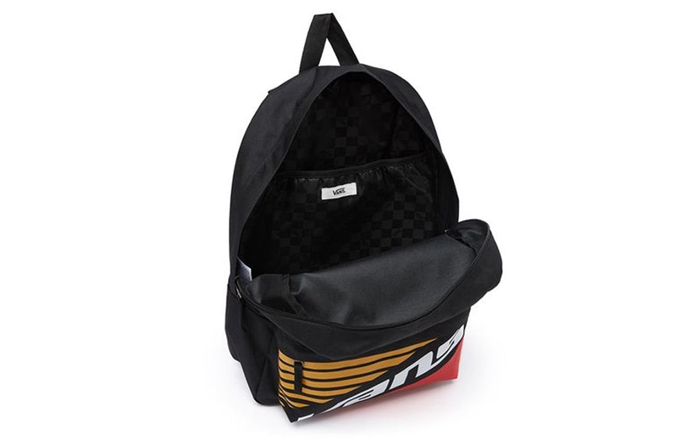 Vans Reed Wrap Backpack 'Black Red Yellow White' VN0A48CUBLK
