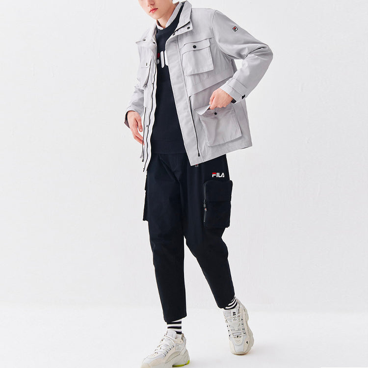 FILA Casual Sports Cargo Woven Jacket Gray F51M048701F-GY