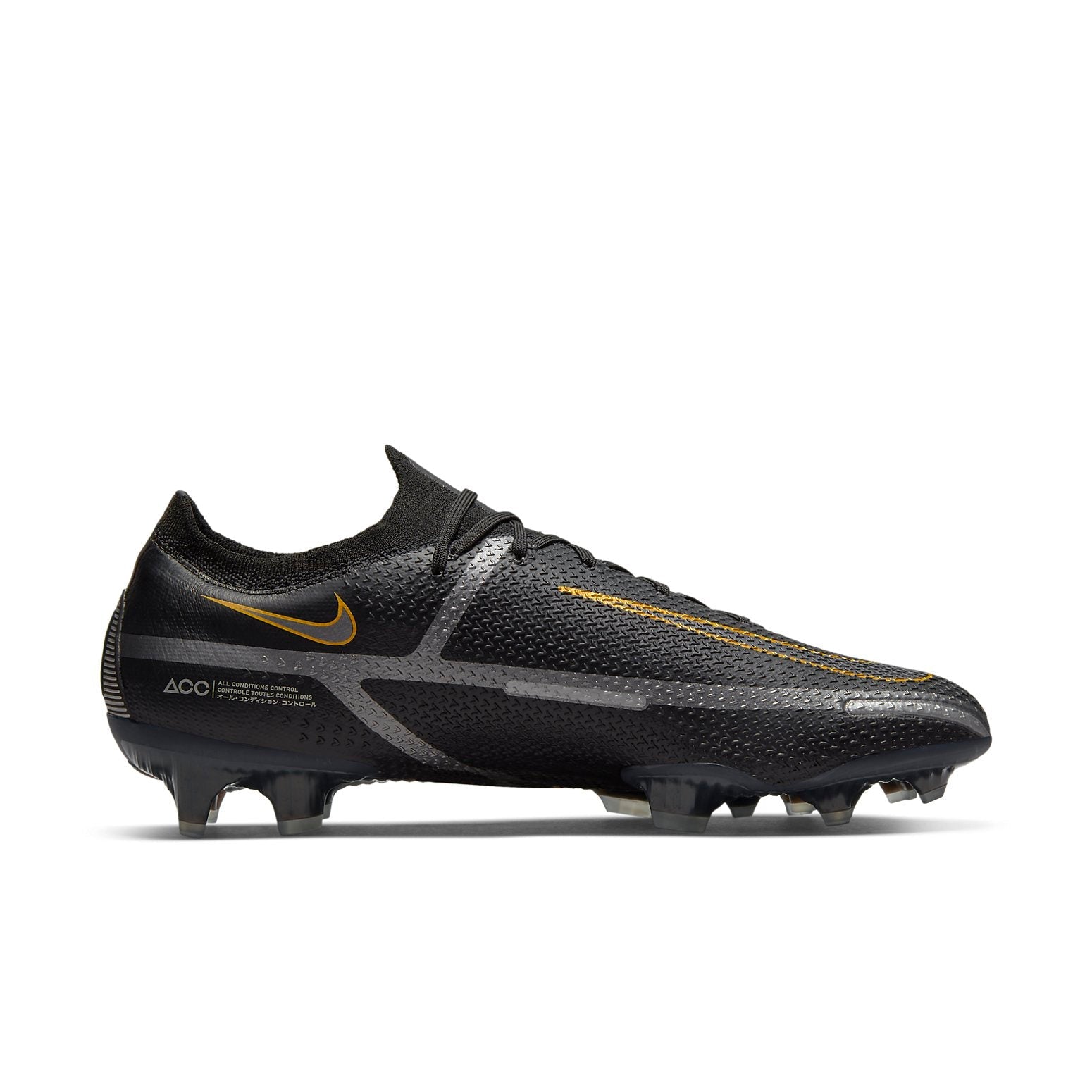 Nike Phantom GT2 Elite FG 'Black Metallic Gold' CZ9890-007