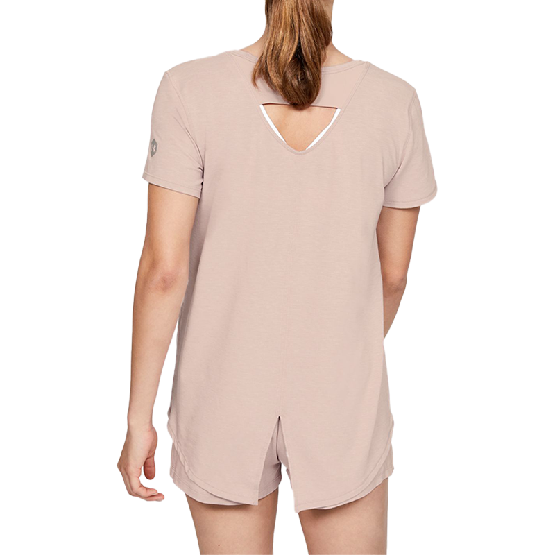(WMNS) Under Armour Recovery Casual Sports Short Sleeve Pink Red 1329478-667