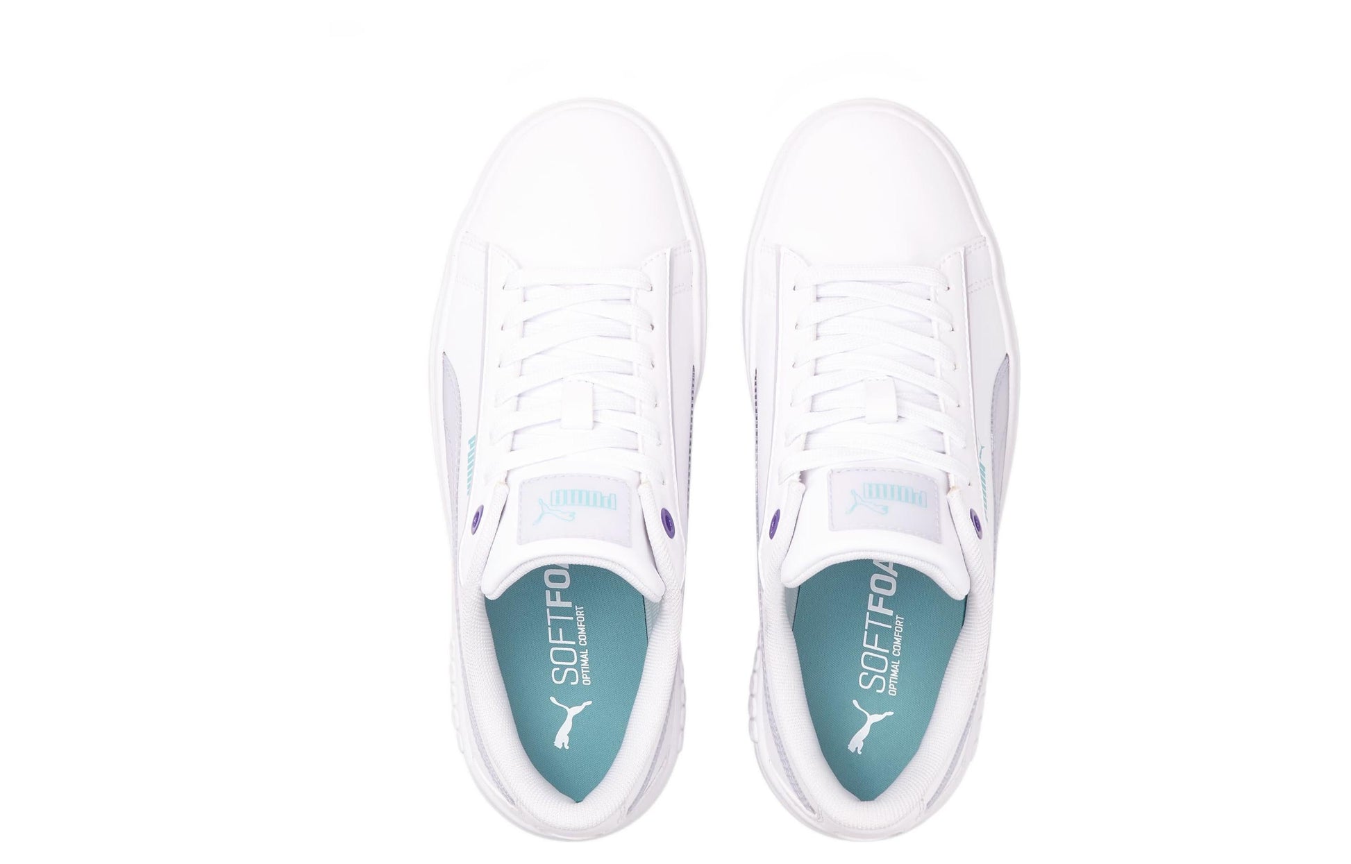 (WMNS) PUMA Smash Platform v2 'Candy - White Arctic Ice' 383878-02