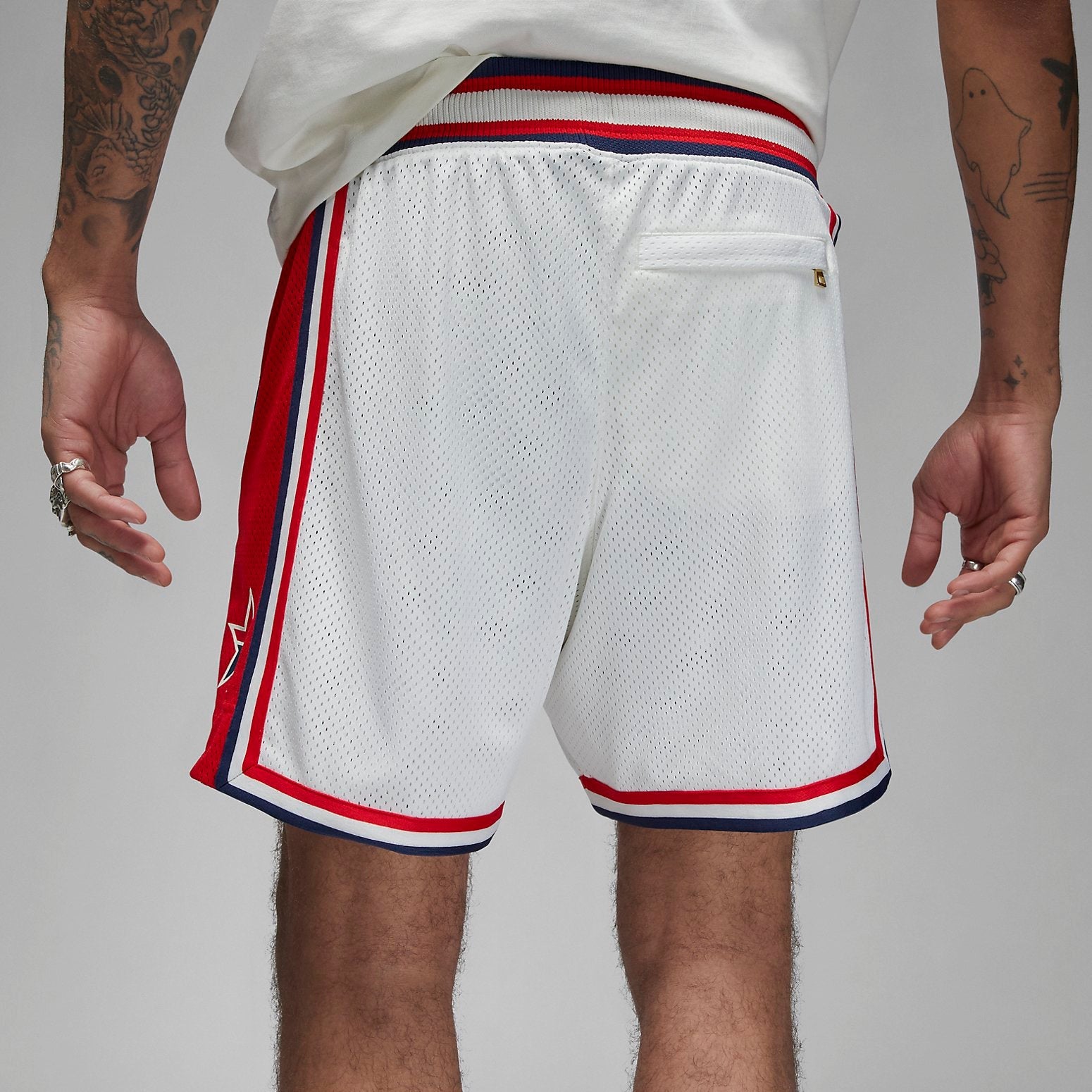 Air Jordan x Trophy Room Game Shorts 'White Red' DR2956-133