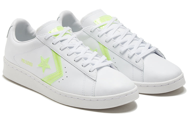 Converse Pro Leather Low 'Hi-Vis Collection - White Lemon Neon' 169505C