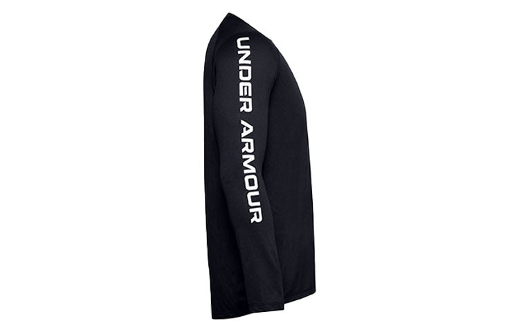 Under Armour Tech Triple Logo Long Sleeve Shirt 'Black' 1357239-001