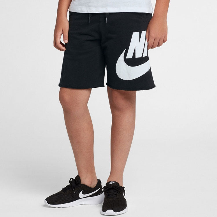 (PS) Nike Sportswear Fleece Shorts 'Black Wihte' AT3070-010