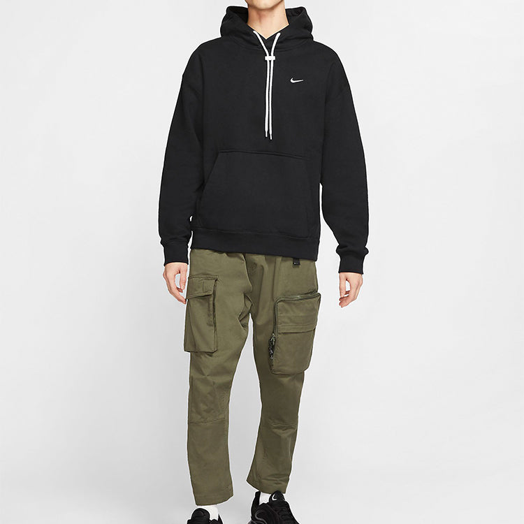 Nike Lab Solid Hooded Sweatshirt For Men Black CD6393-011