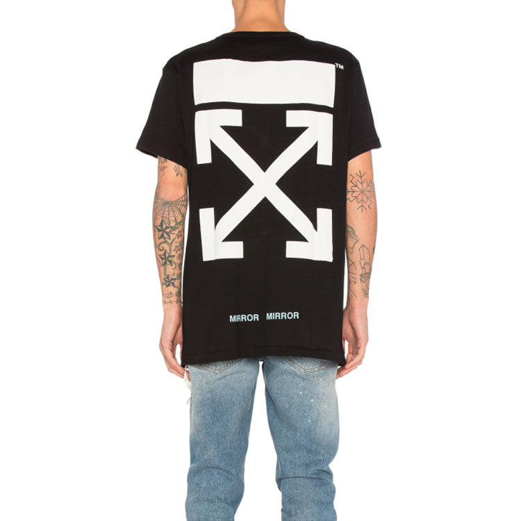 Off-White Printing Pattern Short Sleeve Black OMAA002S170010891088