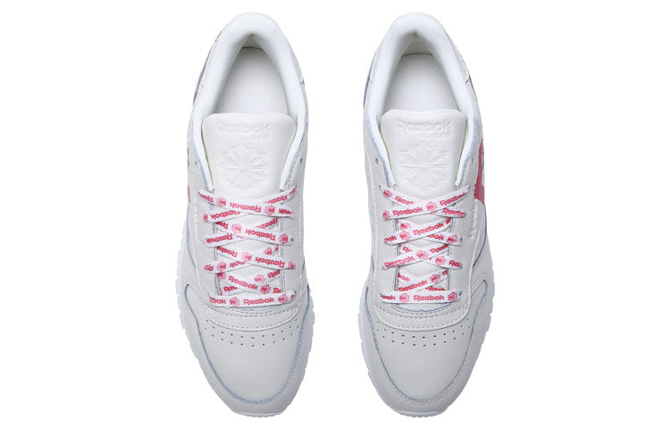 (WMNS) Reebok Classic Leather Logo 'White Red' DV8701