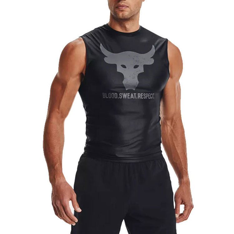 Under Armour Project Rock Iso-Chill Sleeveless 'Black' 1361649-001