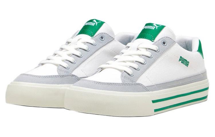 PUMA Court Classic Vulc Sneakers 'White Green' 395020-06