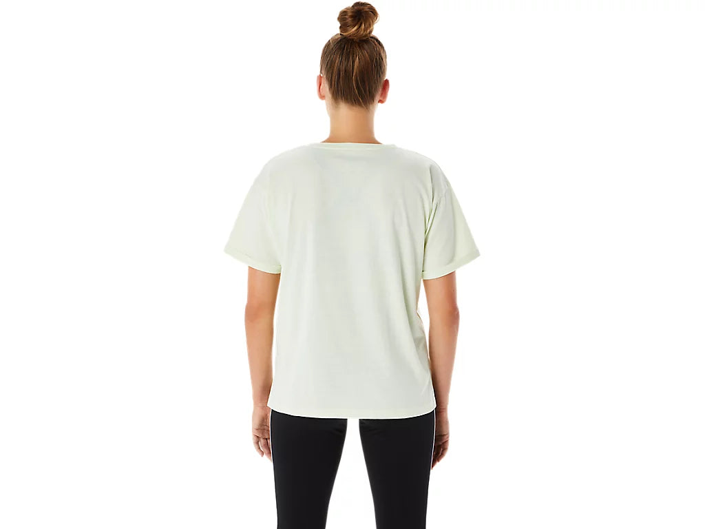 (WMNS) ASICS Training Core Relaxed Graphic T-Shirt 'Whisper Green' 2032C717-301