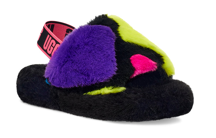 (PS) UGG Fluff Yeah Party Spots 'Black' 1124924K-BLK