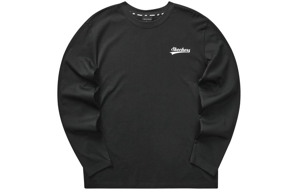 Skechers Logo Printed Crew Sweater 'White Black Blue' L323M073