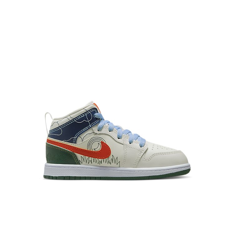 (PS) Air Jordan 1 Mid SE 'Stitch' DX2461-100