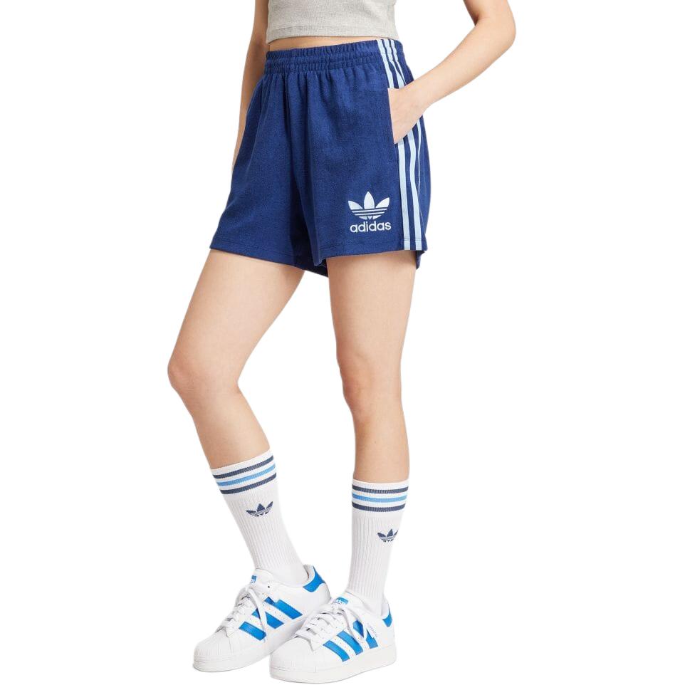 (WMNS) adidas Terry Shorts Asia Sizing 'Navy Blue' IR7472