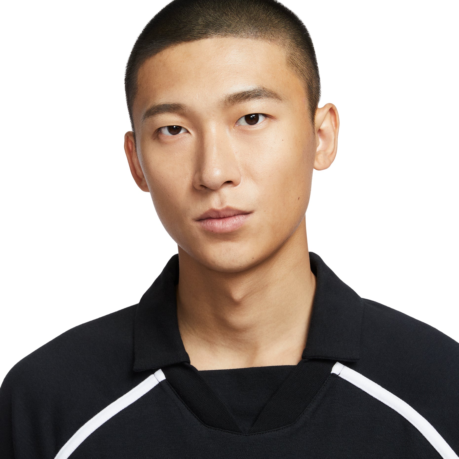 Nike Air Long Sleeve Soccer T-Shirt Asia Sizing 'Black White' HV1321-010