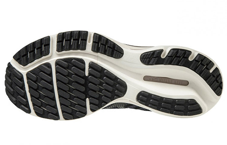 (WMNS) Mizuno Wave Rider 24 Waveknit 'Black Ivory' J1GD207547