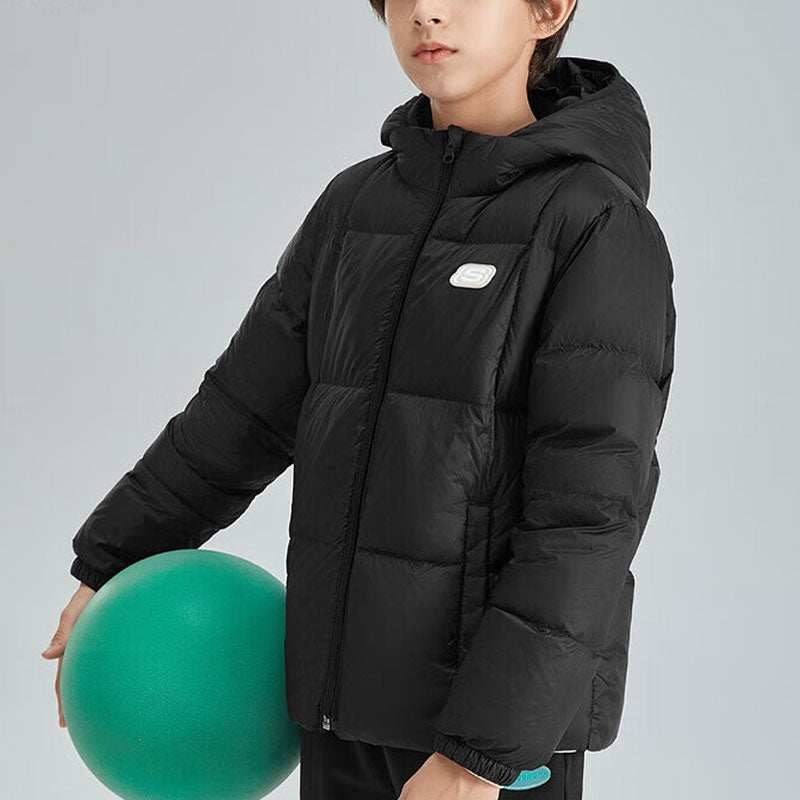 (GS) Skechers Casual Down Jacket 'Black' L423K119-0018