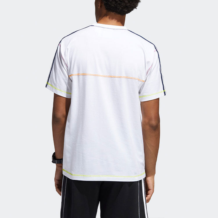 adidas originals Casual Round Neck Pullover Sports Short Sleeve White GN3885