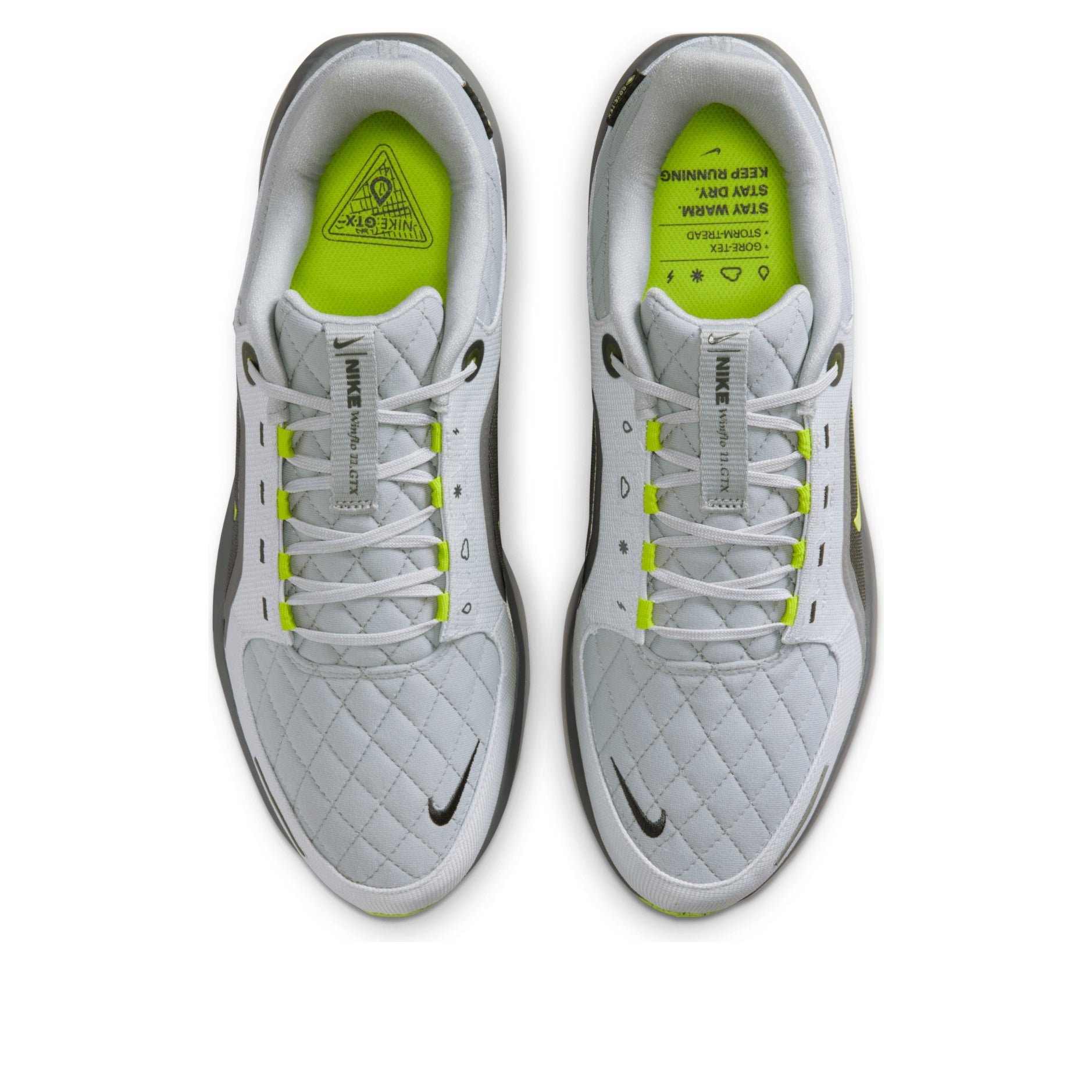 Nike Winflo 11 Gore-Tex 'Light Smoke Gray Bright Yellow' FQ1358-005