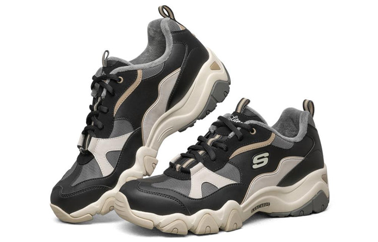Skechers D'lites 2.0 Running Shoes Ivory/Black 666159-BKNT