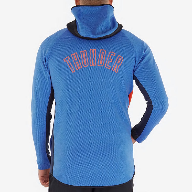 Men's Nike NBA 19/ Season Thunder Jersey Jacket Blue AT8484-403