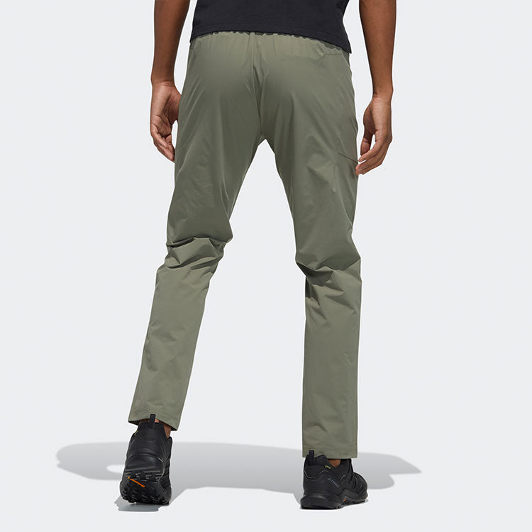 adidas Terrex Insp Ms Pants Outdoor mountaineering waterproof Reflective Logo Sports Long Pants Green GN7616