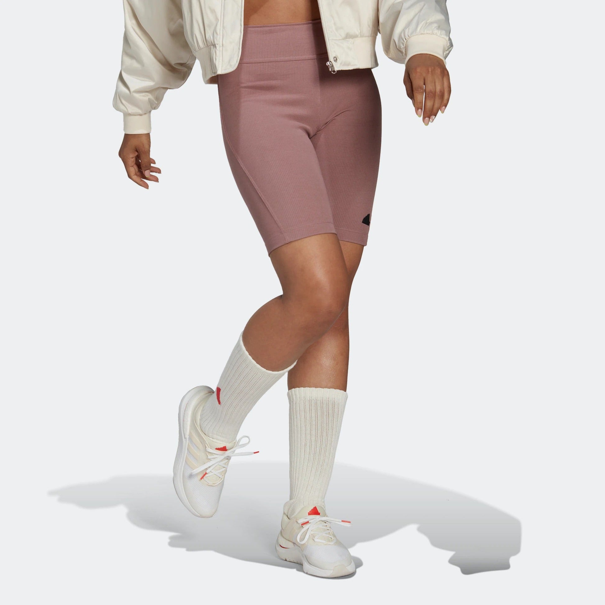 (WMNS) adidas Rib Biker Shorts Asia Sizing 'Purple' HM2900
